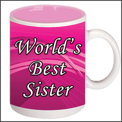 "Customised Mug with Message and Photo - code RK04 - Click here to View more details about this Product